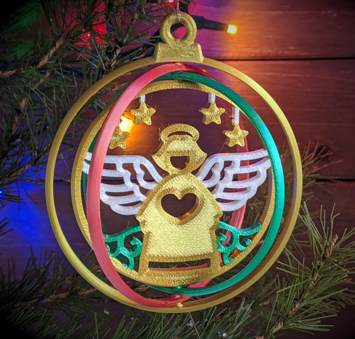 Pack de 4 Adornos Navideños Giratorios - Image 2