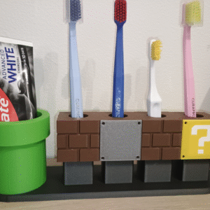 Soporte Cepillos Mario Bros